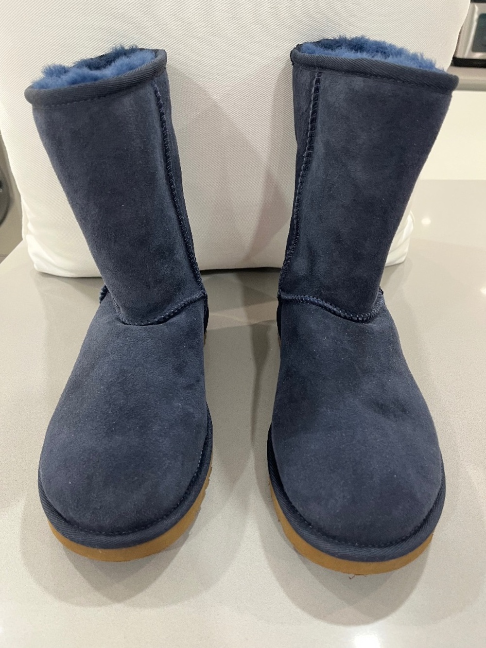 Navy blue Ugg Classic Short boots.  Size 7.  S/N 1016223